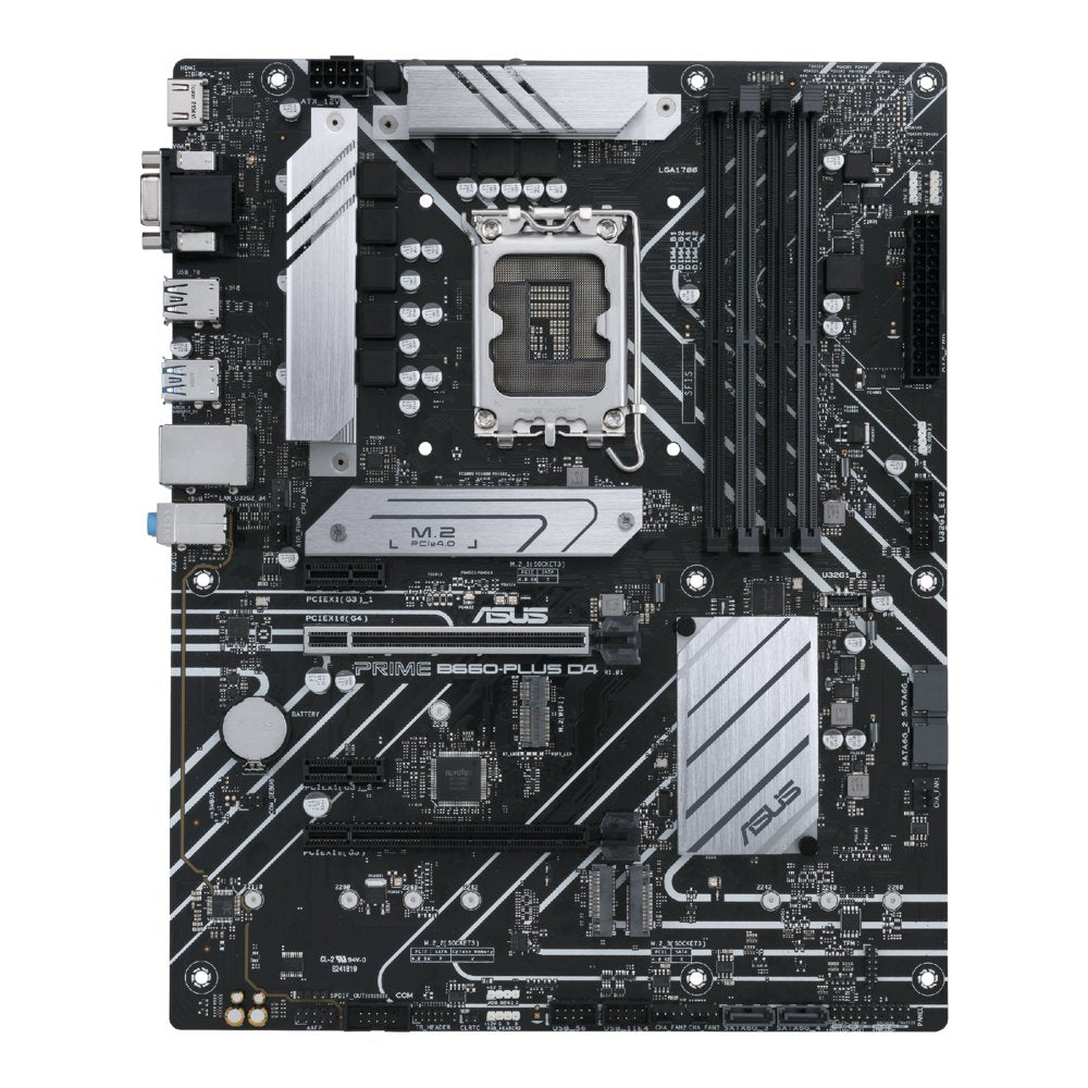 ASUS PRIME B660-PLUS D4 | Socket LGA 1700 | Intel B660 | 4xDDR4 | ATX | Moederbord - Matmuis - Matmuis